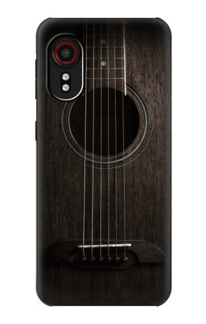 S3834 Guitare noire Old Woods Etui Coque Housse pour Samsung Galaxy Xcover 5