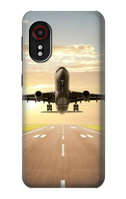 S3837 Avion Décollage Sunrise Etui Coque Housse pour Samsung Galaxy Xcover 5