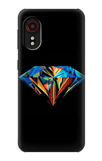 S3842 Diamant coloré abstrait Etui Coque Housse pour Samsung Galaxy Xcover 5