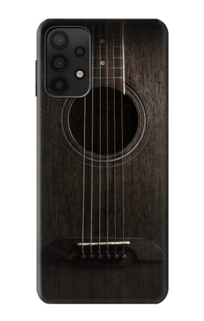 S3834 Guitare noire Old Woods Etui Coque Housse pour Samsung Galaxy M32 5G