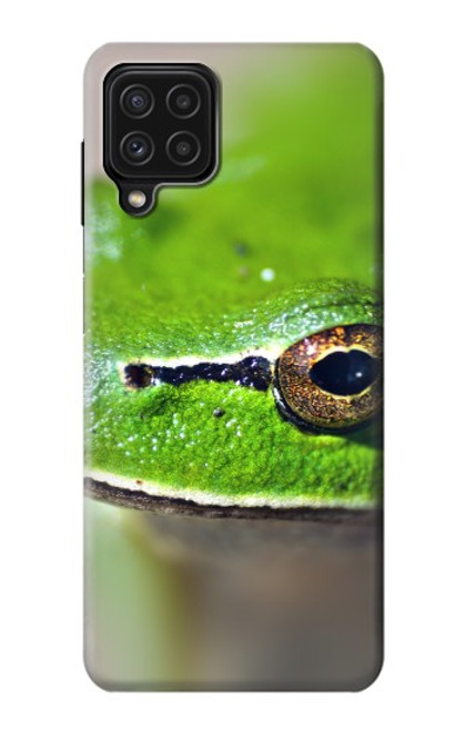 S3845 Grenouille verte Etui Coque Housse pour Samsung Galaxy M22