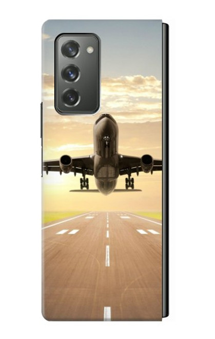 S3837 Avion Décollage Sunrise Etui Coque Housse pour Samsung Galaxy Z Fold2 5G