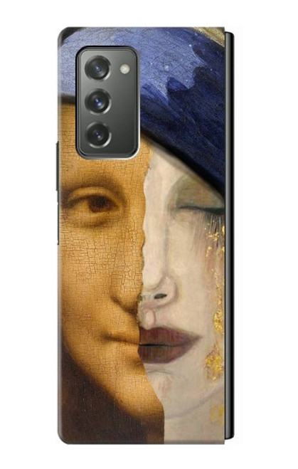 S3853 La Joconde Gustav Klimt Vermeer Etui Coque Housse pour Samsung Galaxy Z Fold2 5G