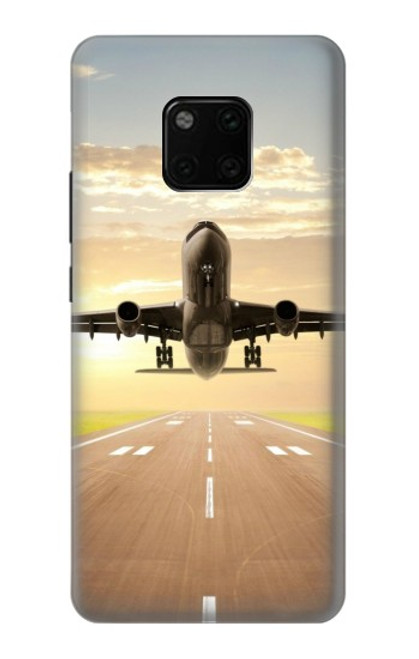 S3837 Avion Décollage Sunrise Etui Coque Housse pour Huawei Mate 20 Pro