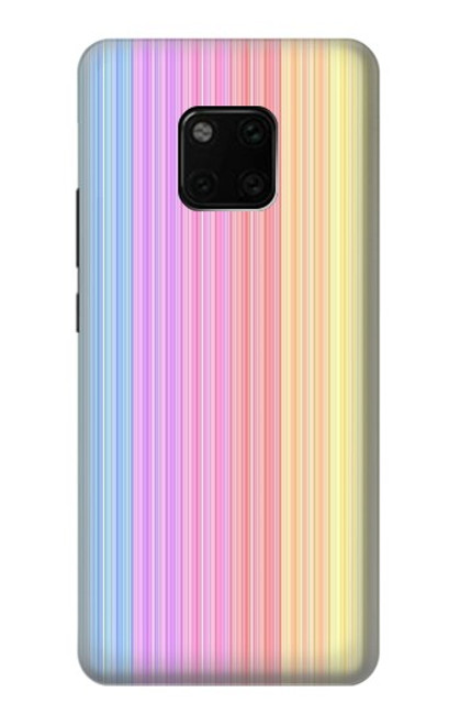 S3849 Couleurs verticales colorées Etui Coque Housse pour Huawei Mate 20 Pro