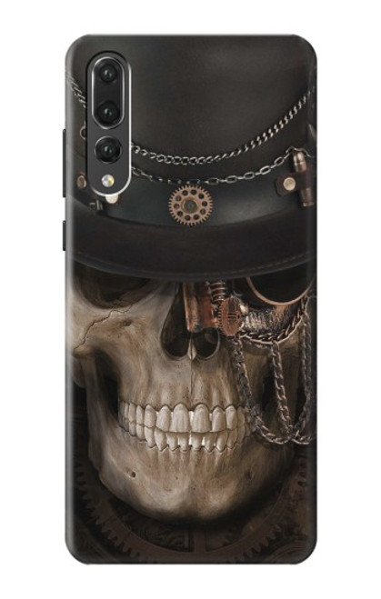 S3852 Crâne Steampunk Etui Coque Housse pour Huawei P20 Pro