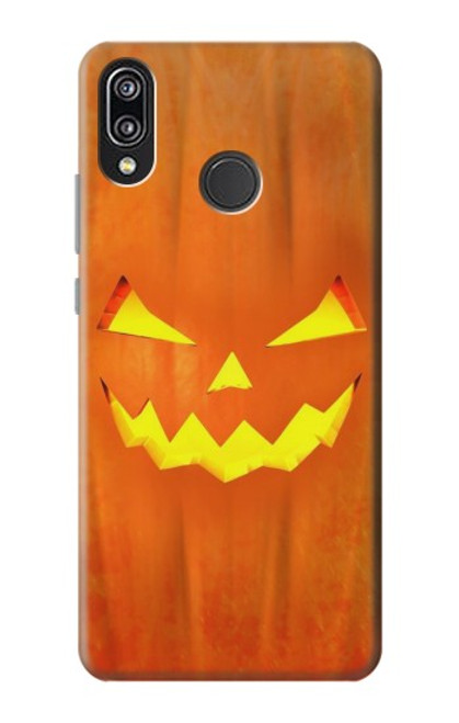 S3828 Citrouille d'Halloween Etui Coque Housse pour Huawei P20 Lite