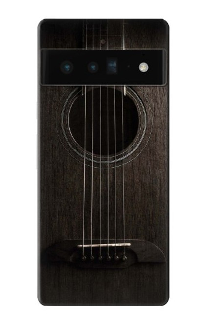 S3834 Guitare noire Old Woods Etui Coque Housse pour Google Pixel 6 Pro