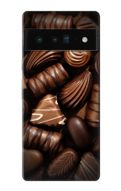 S3840 Amateurs de chocolat au lait au chocolat noir Etui Coque Housse pour Google Pixel 6 Pro