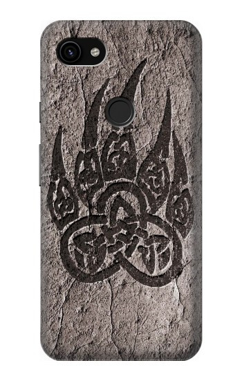 S3832 Patte d'ours nordique viking Berserkers Rock Etui Coque Housse pour Google Pixel 3a XL