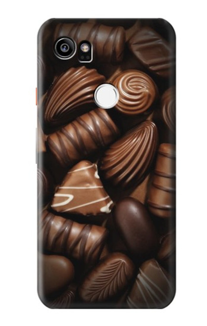 S3840 Amateurs de chocolat au lait au chocolat noir Etui Coque Housse pour Google Pixel 2 XL