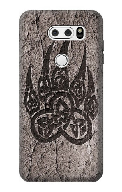 S3832 Patte d'ours nordique viking Berserkers Rock Etui Coque Housse pour LG V30, LG V30 Plus, LG V30S ThinQ, LG V35, LG V35 ThinQ