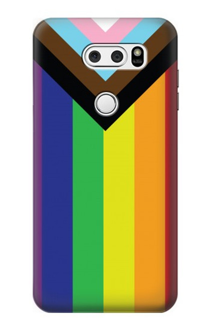 S3846 Drapeau de fierté LGBT Etui Coque Housse pour LG V30, LG V30 Plus, LG V30S ThinQ, LG V35, LG V35 ThinQ