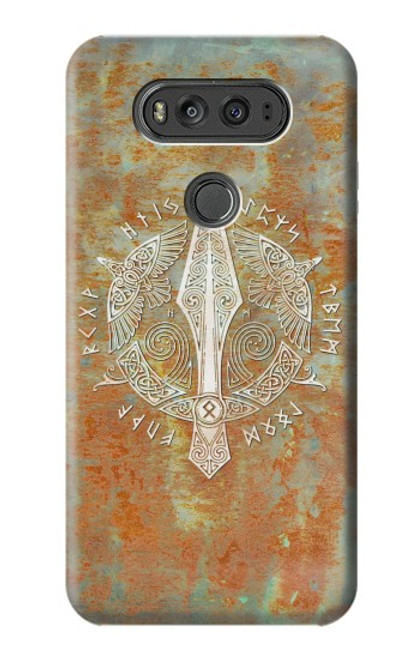 S3827 Lance Gungnir d'Odin Norse Viking Symbol Etui Coque Housse pour LG V20