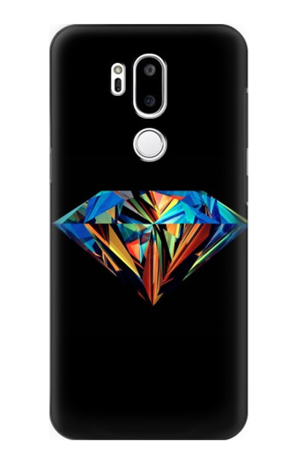 S3842 Diamant coloré abstrait Etui Coque Housse pour LG G7 ThinQ