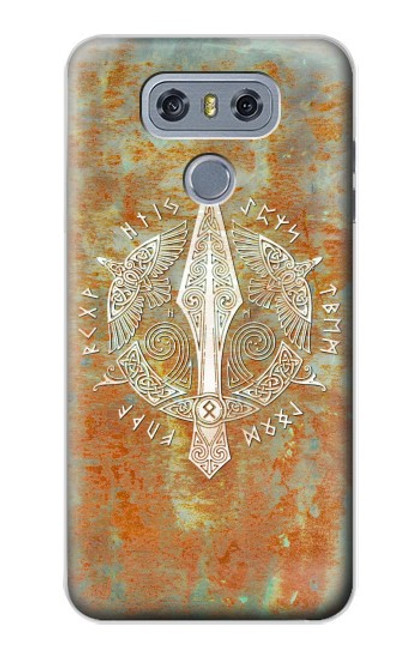 S3827 Lance Gungnir d'Odin Norse Viking Symbol Etui Coque Housse pour LG G6