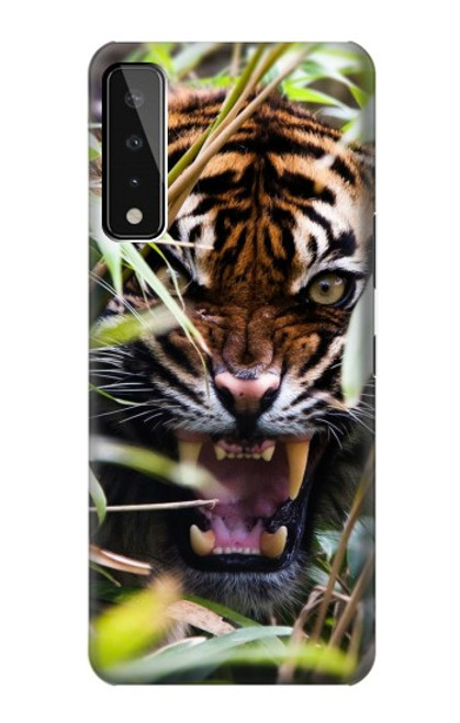 S3838 Tigre du Bengale qui aboie Etui Coque Housse pour LG Stylo 7 5G