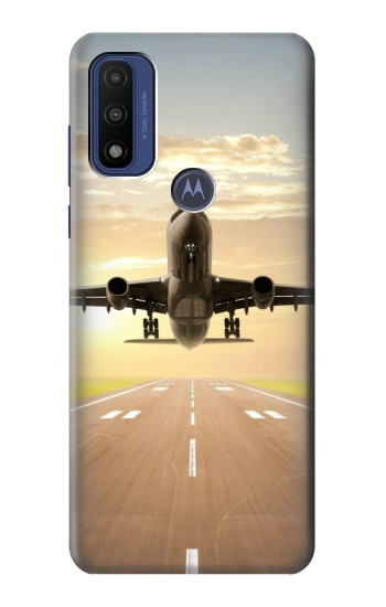 S3837 Avion Décollage Sunrise Etui Coque Housse pour Motorola G Pure