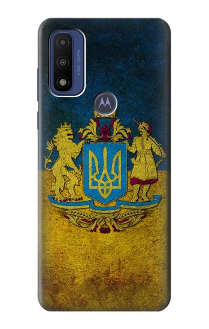 S3858 Drapeau de l'Ukraine Etui Coque Housse pour Motorola G Pure