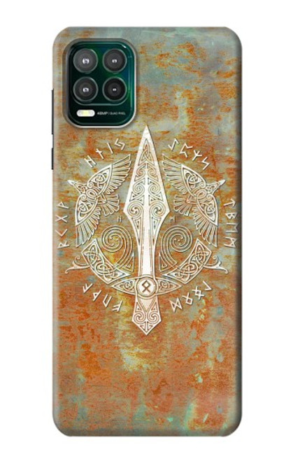 S3827 Lance Gungnir d'Odin Norse Viking Symbol Etui Coque Housse pour Motorola Moto G Stylus 5G