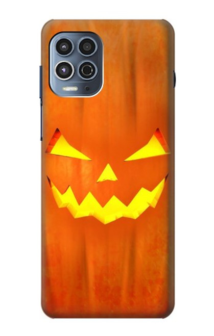 S3828 Citrouille d'Halloween Etui Coque Housse pour Motorola Moto G100