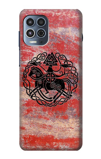 S3831 Symbole antique nordique viking Etui Coque Housse pour Motorola Moto G100