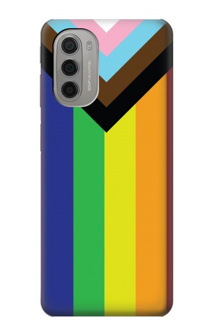 S3846 Drapeau de fierté LGBT Etui Coque Housse pour Motorola Moto G51 5G