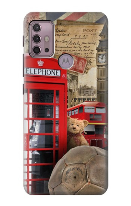 S3856 Vintage Londres Britannique Etui Coque Housse pour Motorola Moto G30, G20, G10