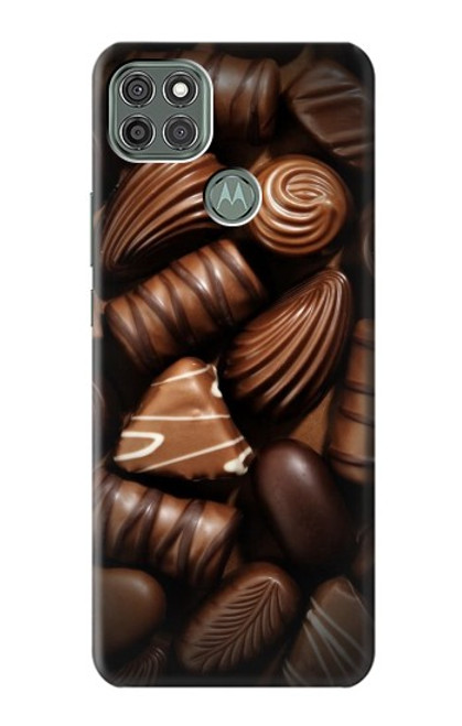 S3840 Amateurs de chocolat au lait au chocolat noir Etui Coque Housse pour Motorola Moto G9 Power