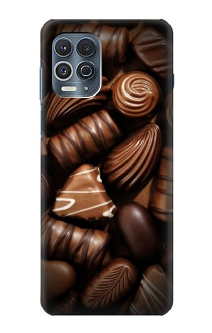 S3840 Amateurs de chocolat au lait au chocolat noir Etui Coque Housse pour Motorola Edge S