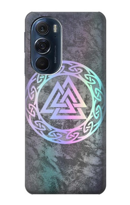 S3833 Valknut Odin Wotans Noeud Hrungnir Coeur Etui Coque Housse pour Motorola Edge X30