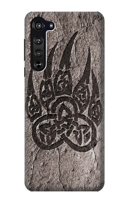 S3832 Patte d'ours nordique viking Berserkers Rock Etui Coque Housse pour Motorola Edge