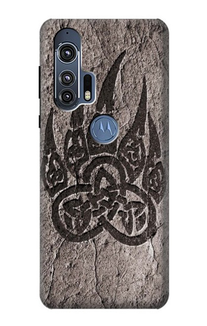 S3832 Patte d'ours nordique viking Berserkers Rock Etui Coque Housse pour Motorola Edge+