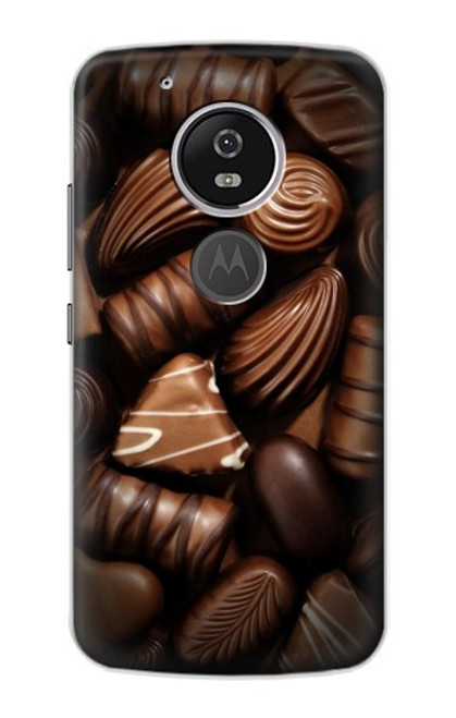 S3840 Amateurs de chocolat au lait au chocolat noir Etui Coque Housse pour Motorola Moto G6 Play, Moto G6 Forge, Moto E5