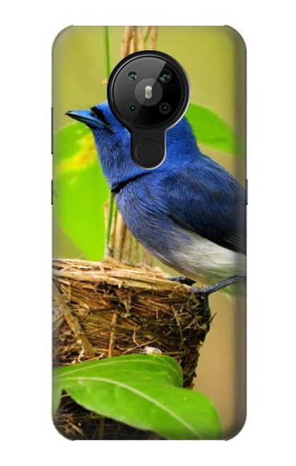 S3839 Oiseau bleu du bonheur Oiseau bleu Etui Coque Housse pour Nokia 5.3