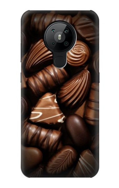 S3840 Amateurs de chocolat au lait au chocolat noir Etui Coque Housse pour Nokia 5.3