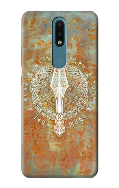 S3827 Lance Gungnir d'Odin Norse Viking Symbol Etui Coque Housse pour Nokia 2.4