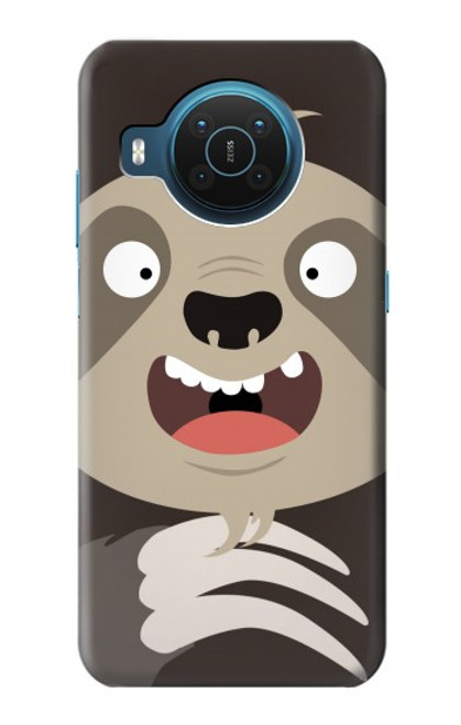 S3855 Dessin animé visage paresseux Etui Coque Housse pour Nokia X20