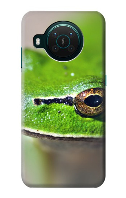 S3845 Grenouille verte Etui Coque Housse pour Nokia X10