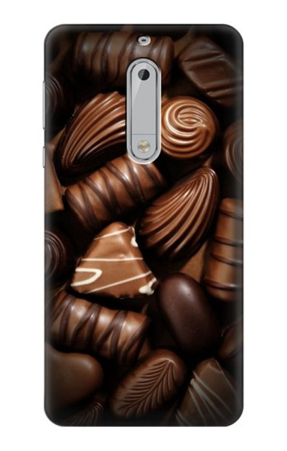 S3840 Amateurs de chocolat au lait au chocolat noir Etui Coque Housse pour Nokia 5
