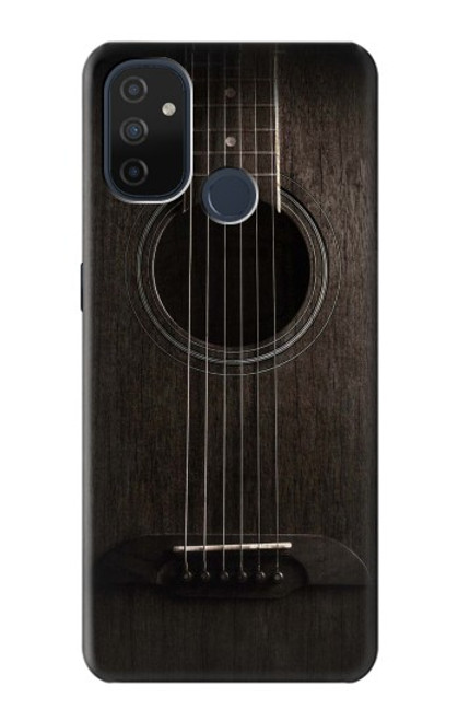 S3834 Guitare noire Old Woods Etui Coque Housse pour OnePlus Nord N100