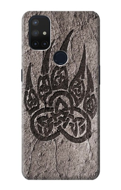 S3832 Patte d'ours nordique viking Berserkers Rock Etui Coque Housse pour OnePlus Nord N10 5G