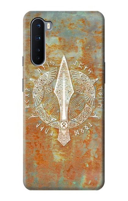 S3827 Lance Gungnir d'Odin Norse Viking Symbol Etui Coque Housse pour OnePlus Nord