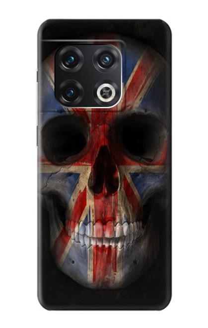 S3848 Crâne de drapeau du Royaume-Uni Etui Coque Housse pour OnePlus 10 Pro