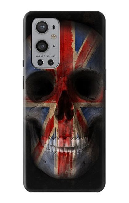 S3848 Crâne de drapeau du Royaume-Uni Etui Coque Housse pour OnePlus 9 Pro
