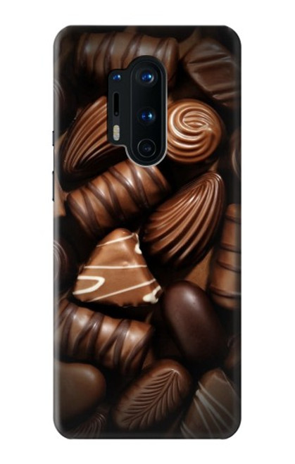 S3840 Amateurs de chocolat au lait au chocolat noir Etui Coque Housse pour OnePlus 8 Pro