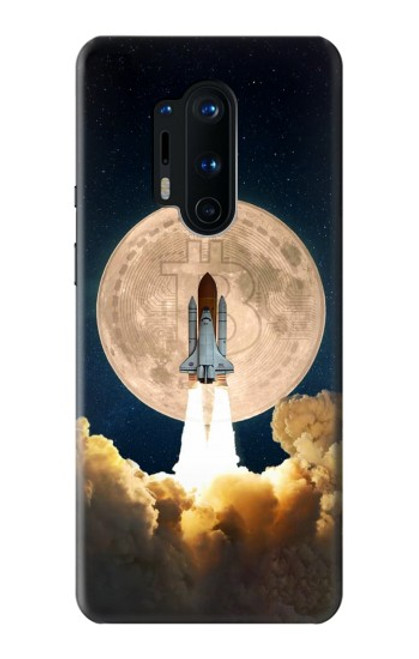 S3859 Bitcoin à la Lune Etui Coque Housse pour OnePlus 8 Pro