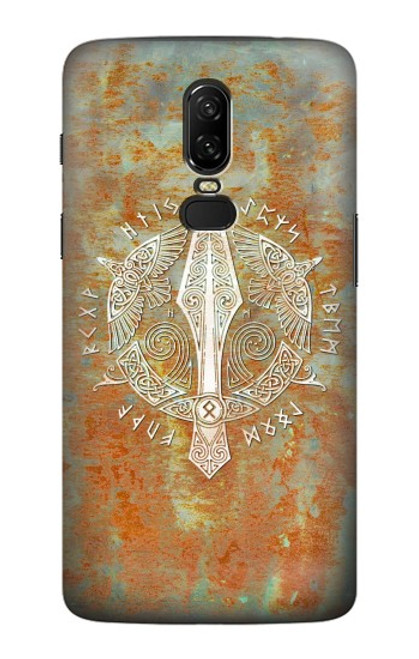 S3827 Lance Gungnir d'Odin Norse Viking Symbol Etui Coque Housse pour OnePlus 6