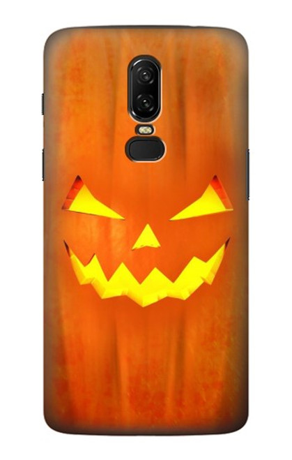 S3828 Citrouille d'Halloween Etui Coque Housse pour OnePlus 6
