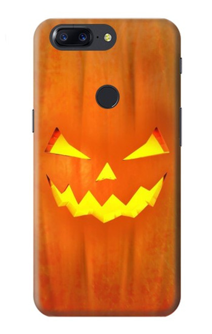 S3828 Citrouille d'Halloween Etui Coque Housse pour OnePlus 5T
